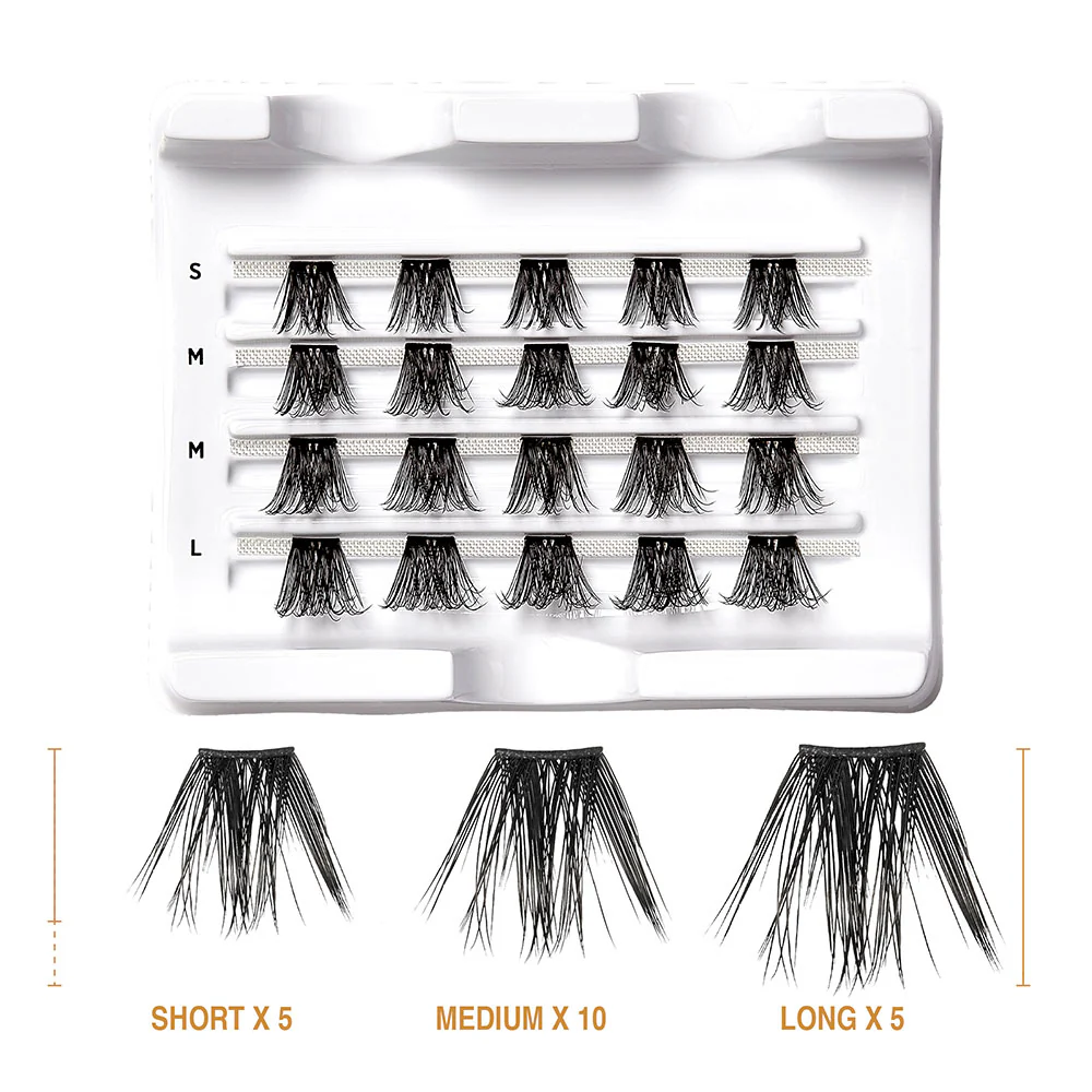 Kiss V-Luxe by iEnvy Extended Faux Mink Cluster Lashes - Image 12