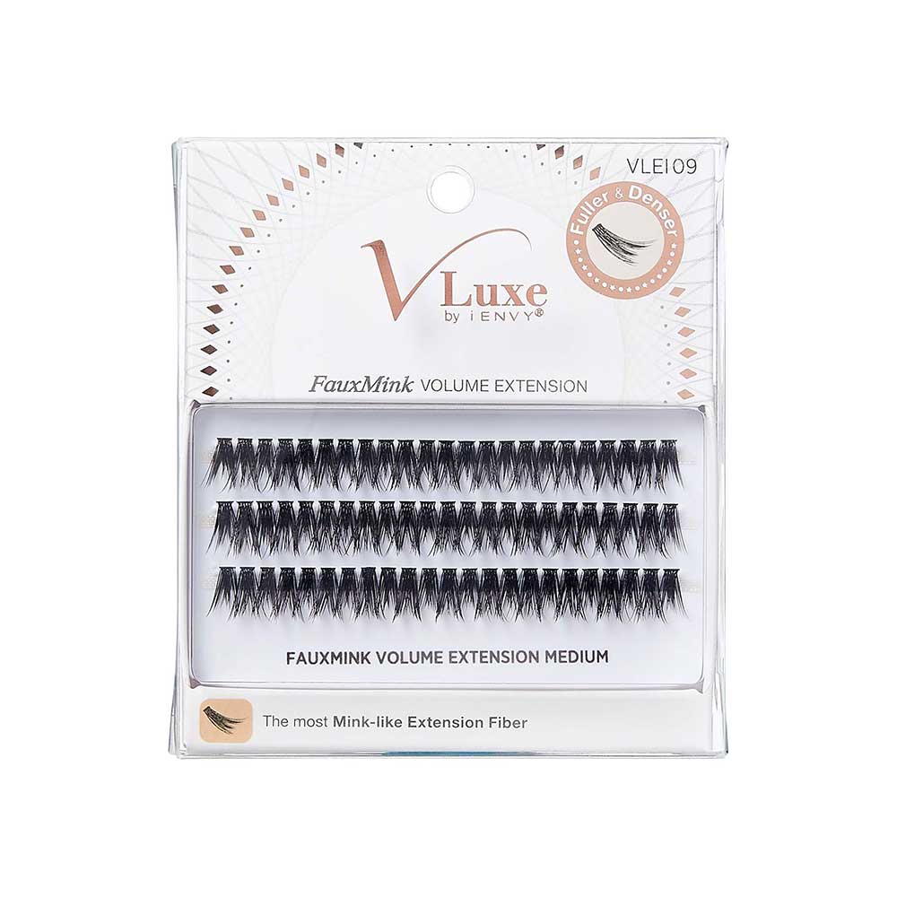 Kiss V-Luxe by iEnvy Faux Mink Volume Extension Cluster Lashes - Image 2