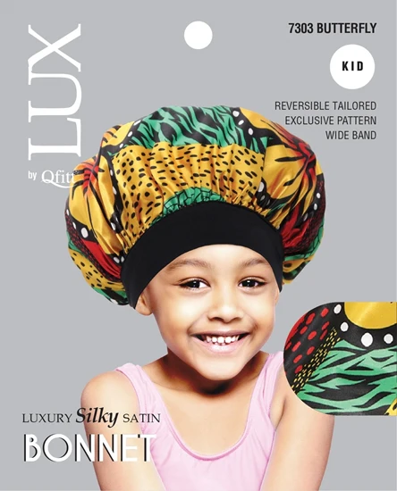 Lux by Qfitt Luxury Silky Satin Bonnet - Kid #7303 Assort - Image 4