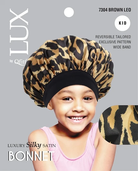 Lux by Qfitt Luxury Silky Satin Bonnet - Kid #7304 Assort - Image 3