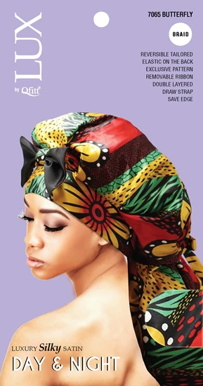 Lux by Qfitt Luxury Silky Satin Day & Night Cap - Braid #7065 Assort - Image 4
