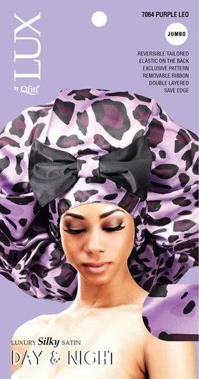 Lux by Qfitt Luxury Silky Satin Day & Night Cap - Jumbo #7064 Assort