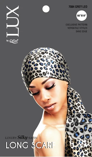 Lux by Qfitt Luxury Silky Satin Long Scarf #7084 Assort - Image 4