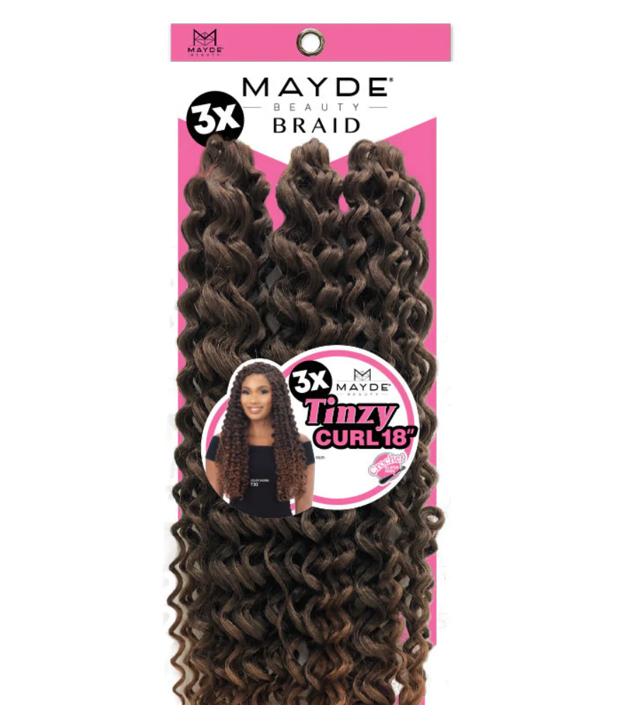 Mayde Beauty Crochet Braid 3X Tinzy Curl 18" - Image 3
