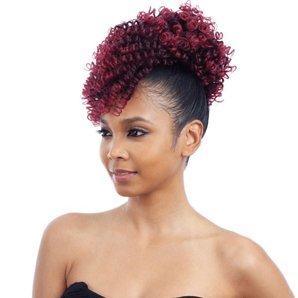 Mayde Beauty Synthetic Drawstring Ponytail and Bang - HONEY DOLLIES - Image 2