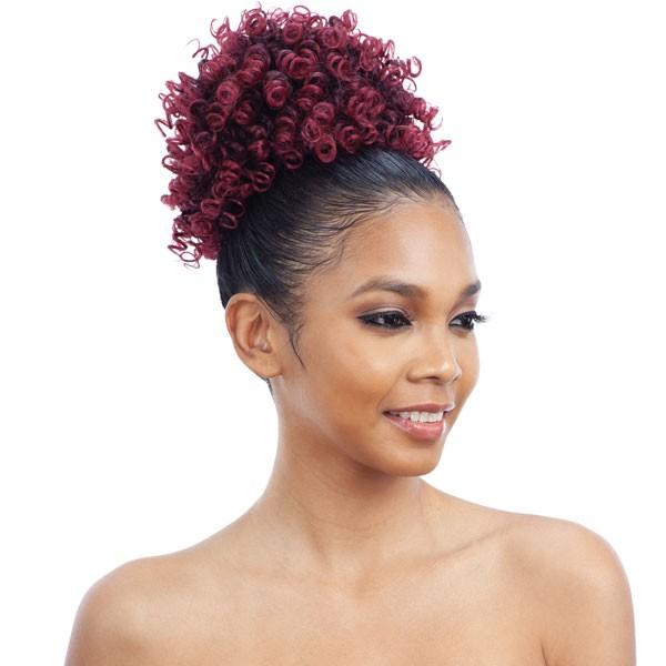 Mayde Beauty Synthetic Drawstring Ponytail and Bang - HONEY DOLLIES - Image 3