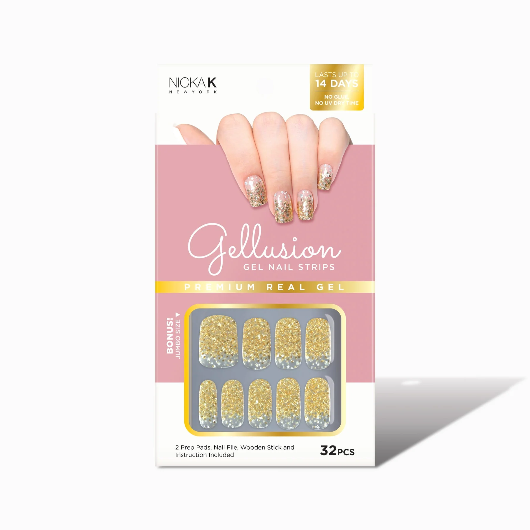 Nicka K New York Gellusion Gel Nail 32pcs Strips