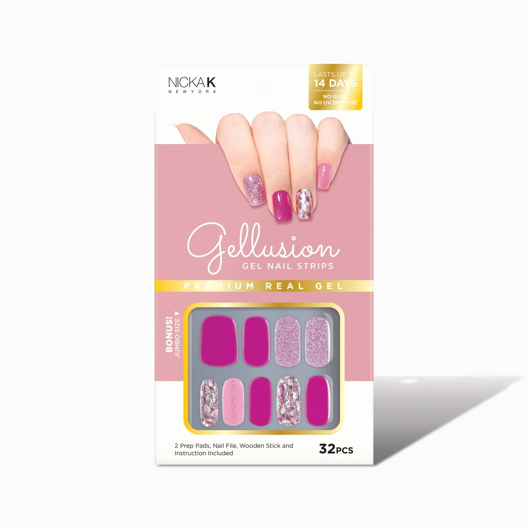 Nicka K New York Gellusion Gel Nail 32pcs Strips - Image 10