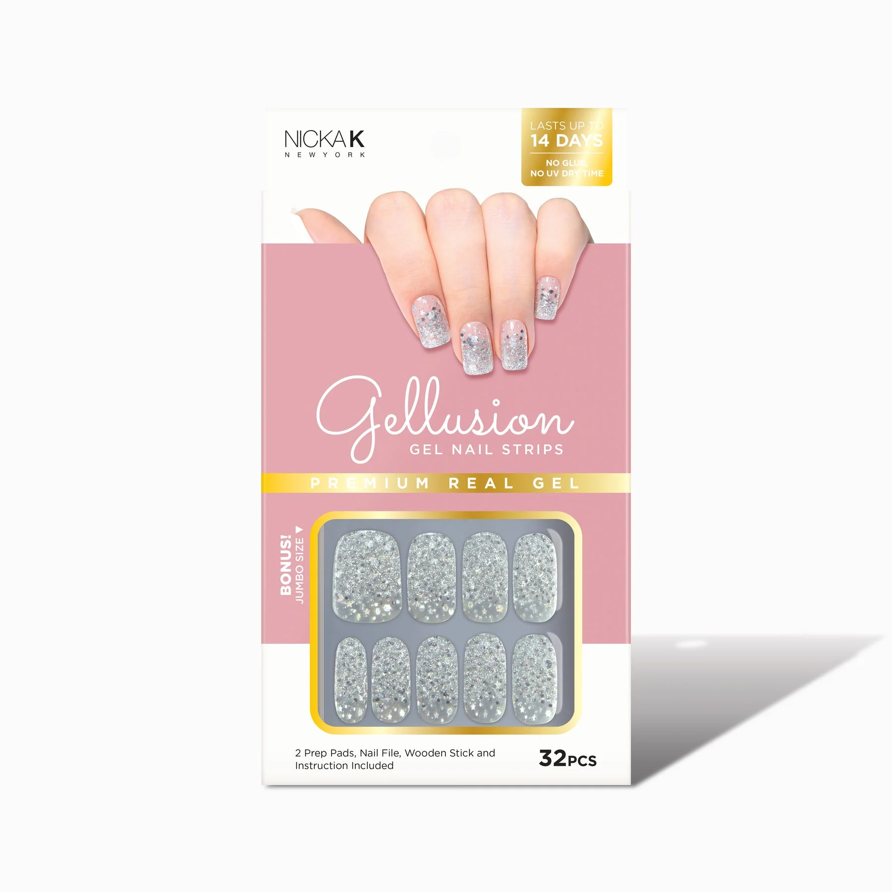 Nicka K New York Gellusion Gel Nail 32pcs Strips - Image 2