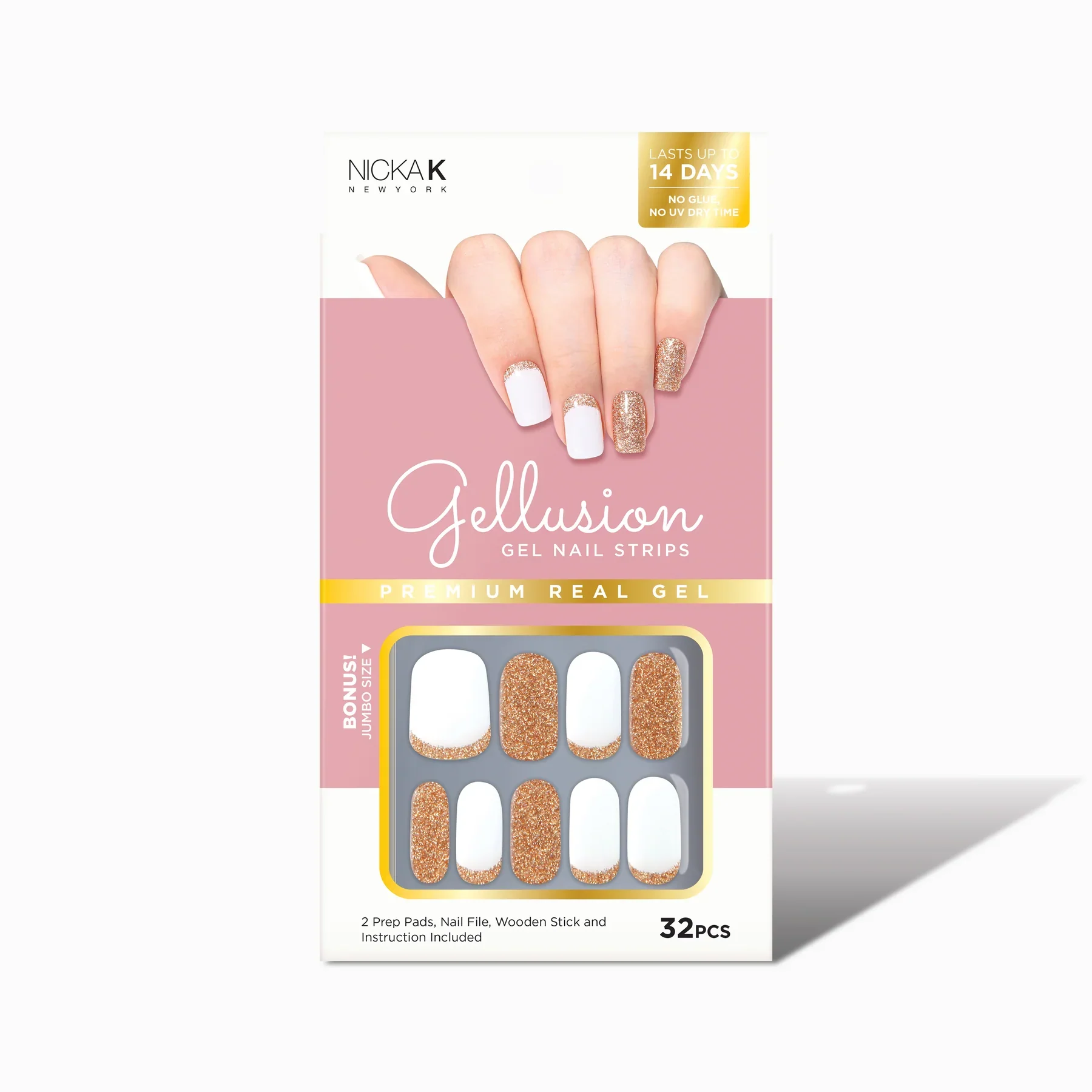 Nicka K New York Gellusion Gel Nail 32pcs Strips - Image 4