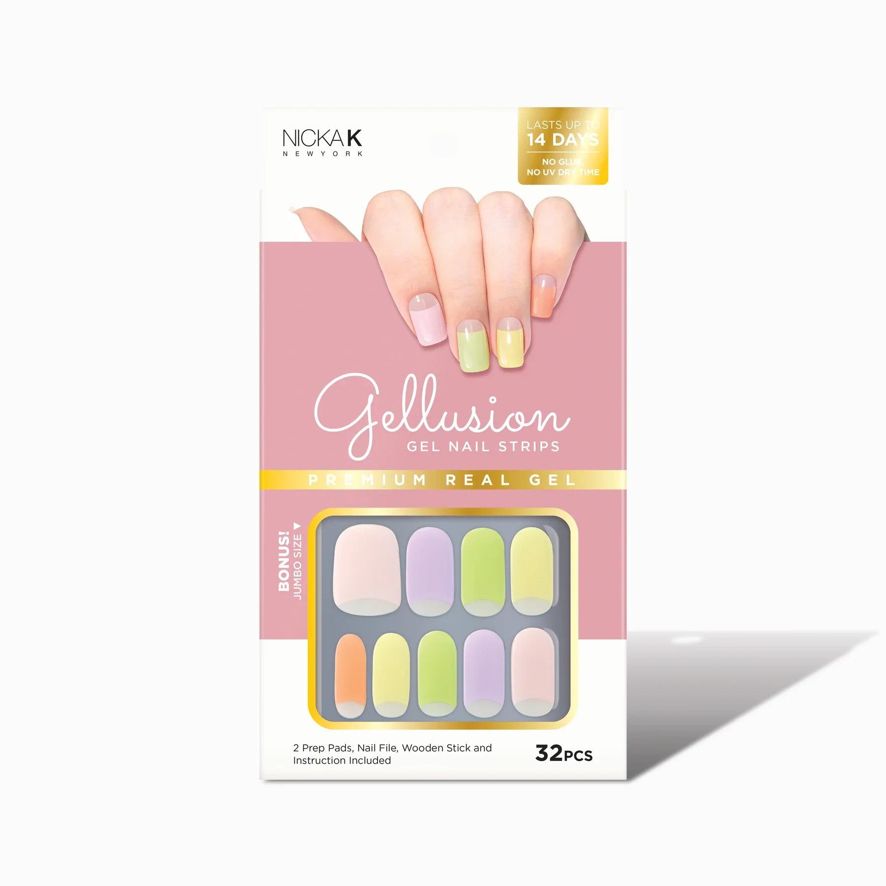 Nicka K New York Gellusion Gel Nail 32pcs Strips - Image 9