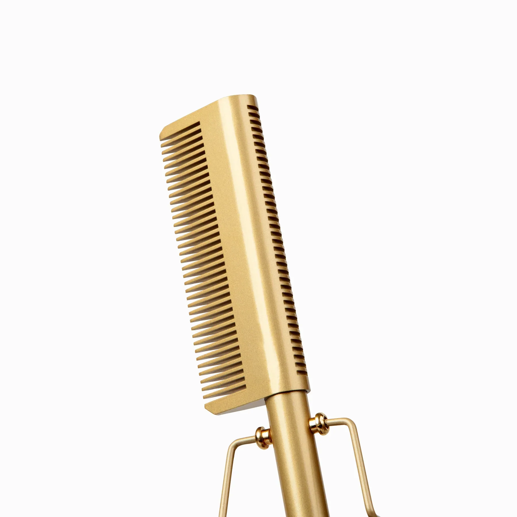 Nicka K New York Tyche Gold Pressing Comb - Double-Sided #HZPC03 - Image 4