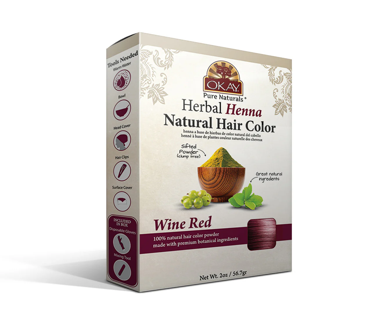 OKAY Pure Naturals HENNA NATURAL COLOR 2oz - Image 3