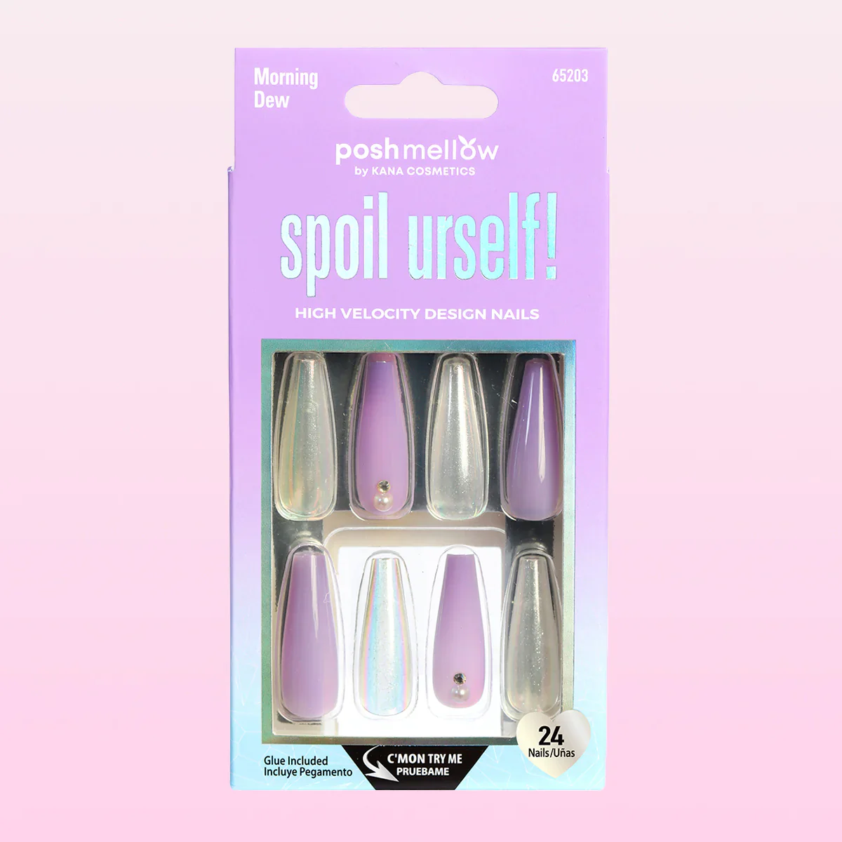 Poshmellow by Kana Cosmetics Spoil Urself! 24 Nails #65203 Morning Dew