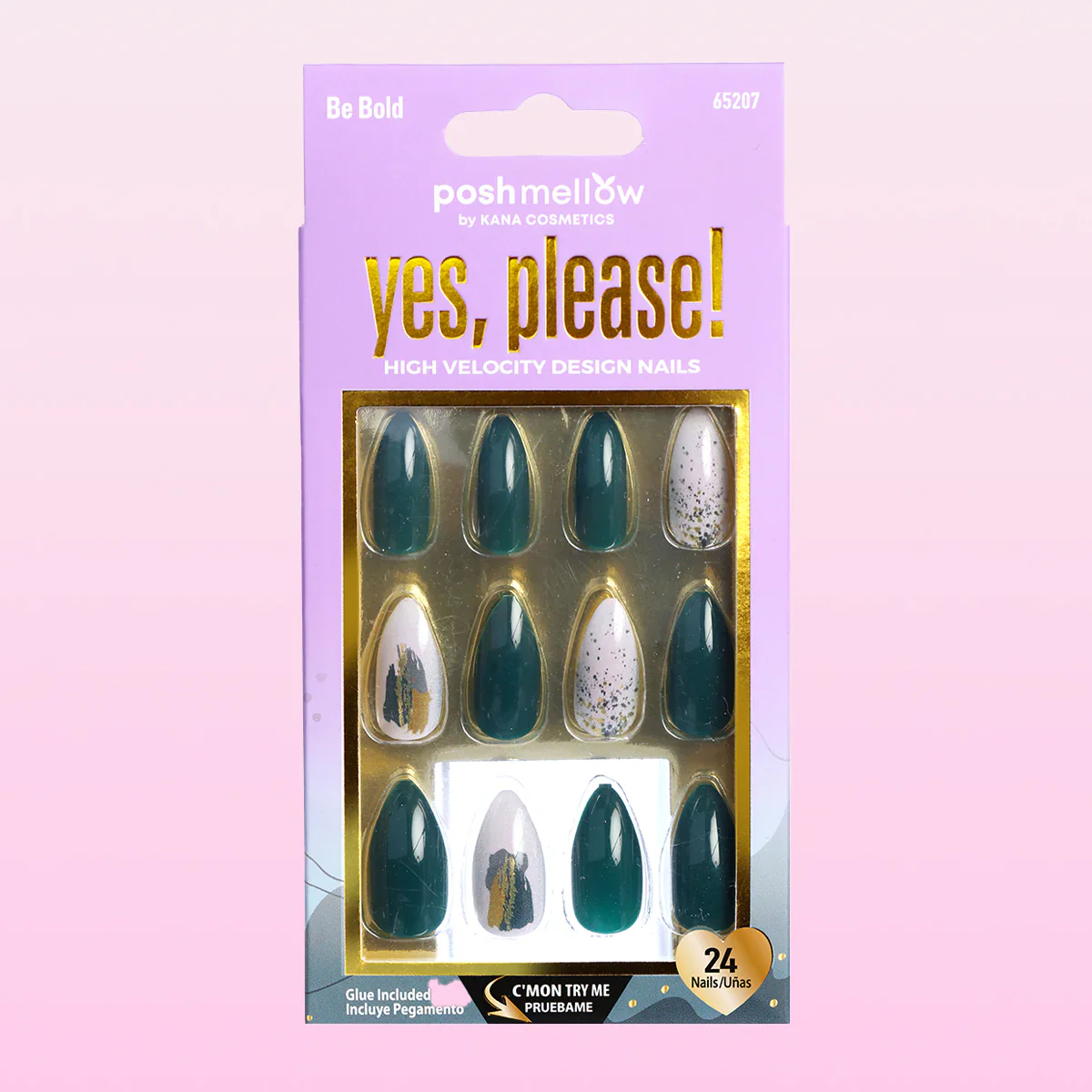 Poshmellow by Kana Cosmetics Yes, Please! 24 Nails #65207 Be Hold