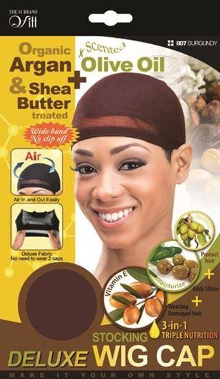 Qfitt Organic Argan & Shea Butter + Olive Oil Deluxe Stocking Wig Cap - Image 4