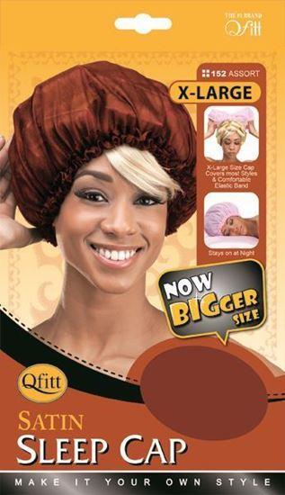 Qfitt X-Large Satin Sleep Cap #152 Assort