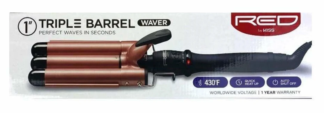 Red by Kiss 1" Triple Barrel Waver #CIT100