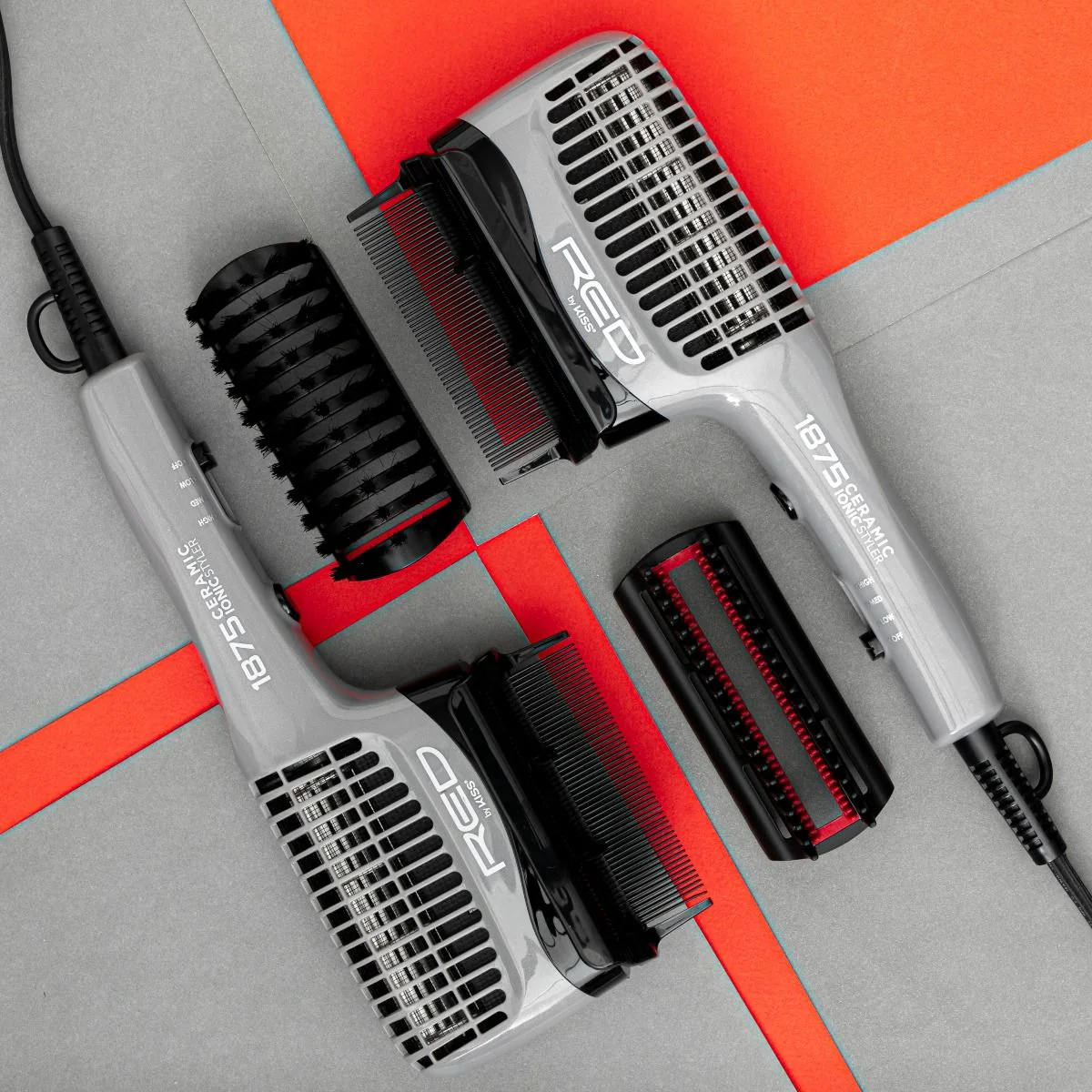 Red by Kiss 1875 Ceramic Ionic Styler #BD02U - Image 3