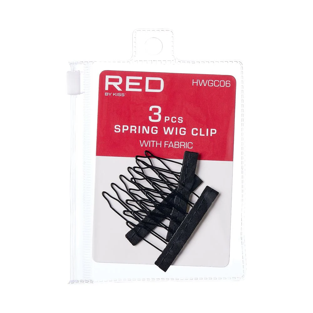 Red by Kiss 3pcs Spring Wig Clip with Fabric #HWGC06