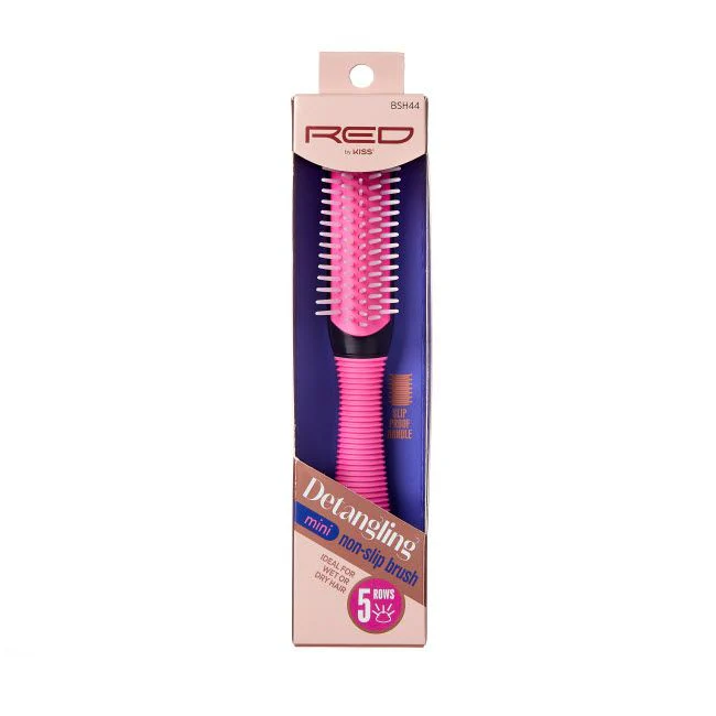 Red by Kiss 5 Rows Detangle Non-Slip Brush Mini #HH58(BSH44)
