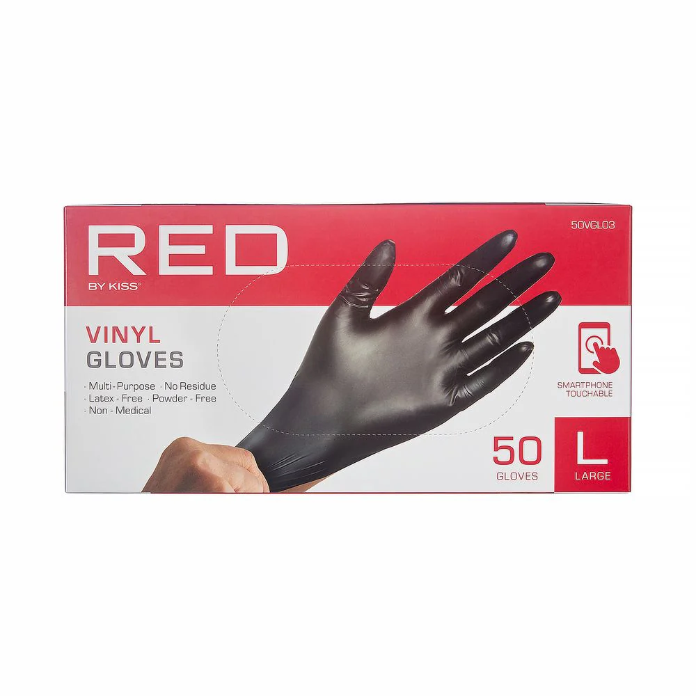 Red by Kiss 50pcs Vinyl Gloves - Image 4