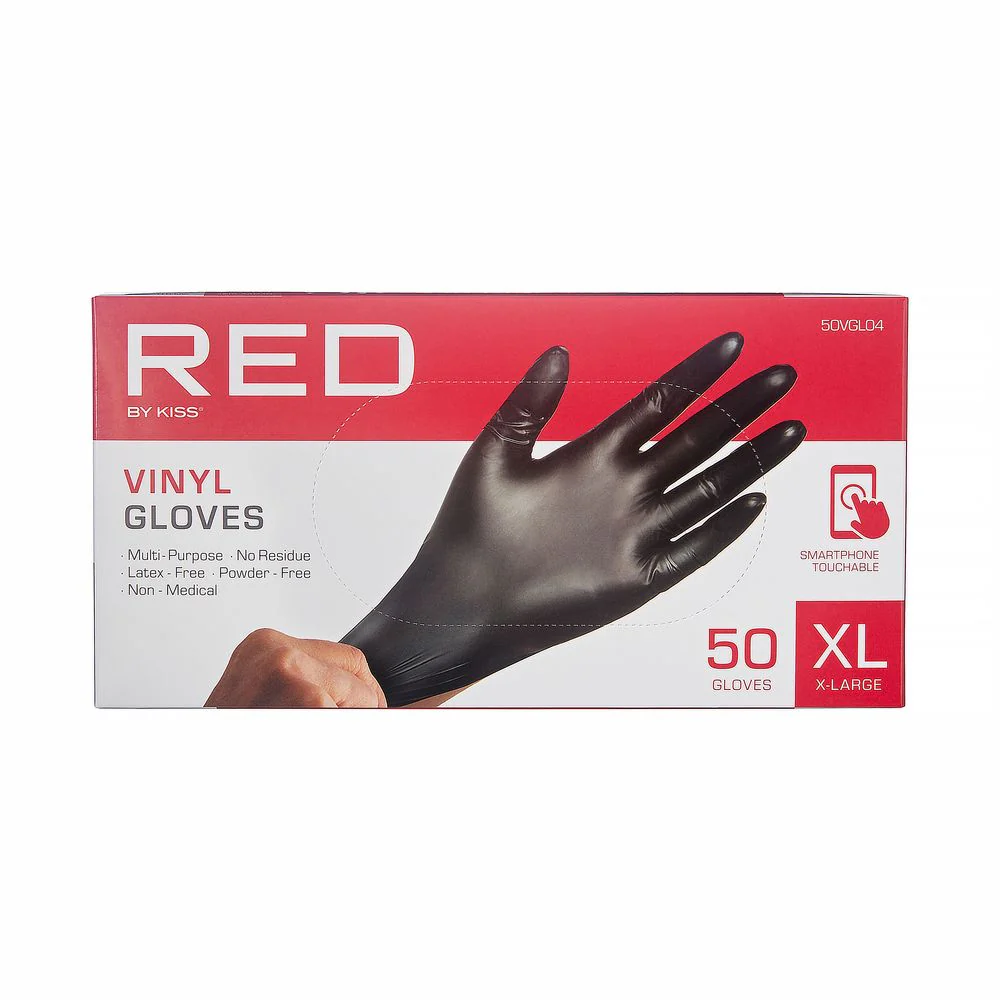 Red by Kiss 50pcs Vinyl Gloves - Image 5