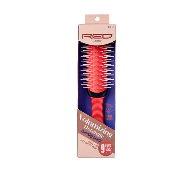 Red by Kiss 9 Rows Volumizing Detangle Non-Slip Brush #BSH41