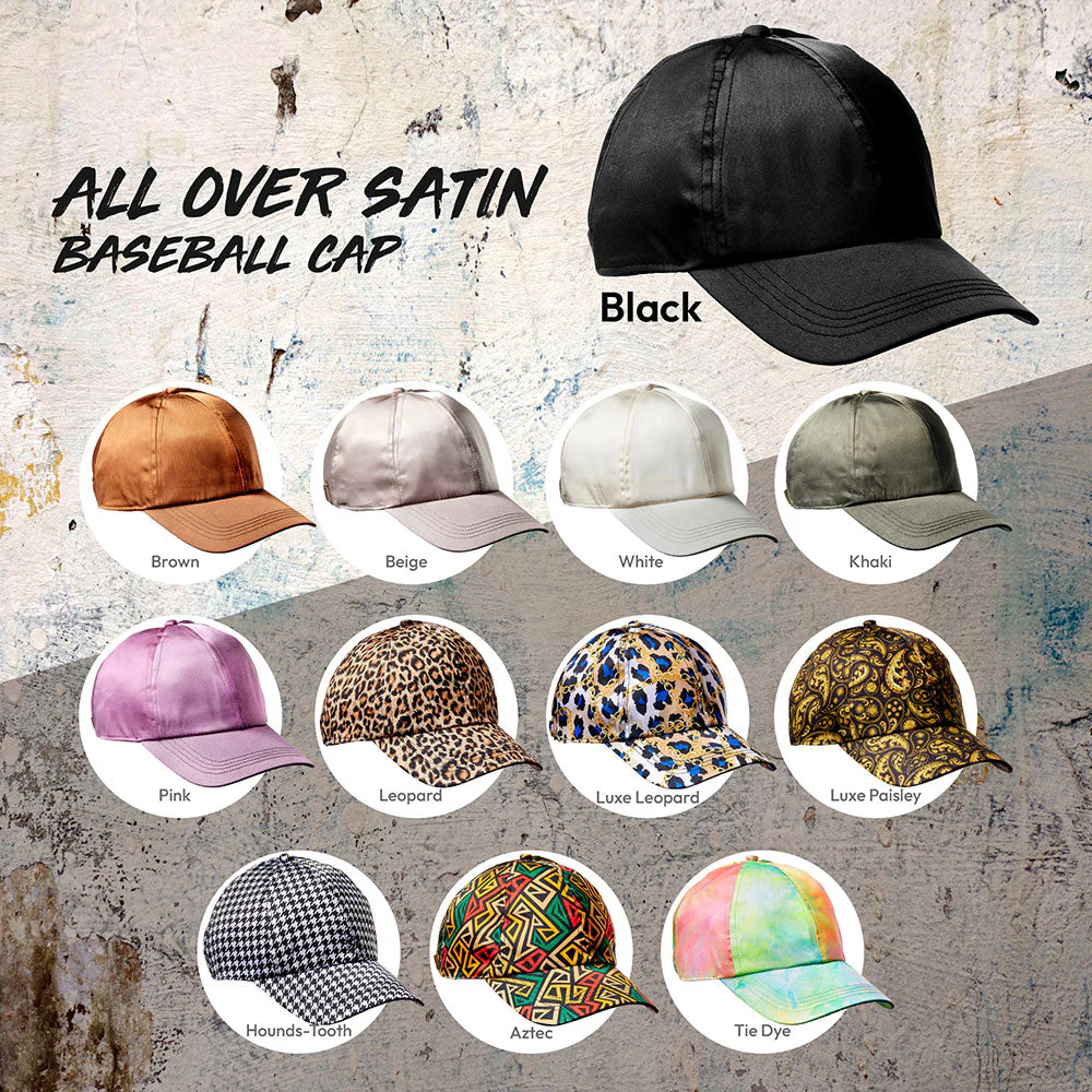 Red by Kiss X KEYSHIA COLE All Over Satin Baseball Cap - Image 11