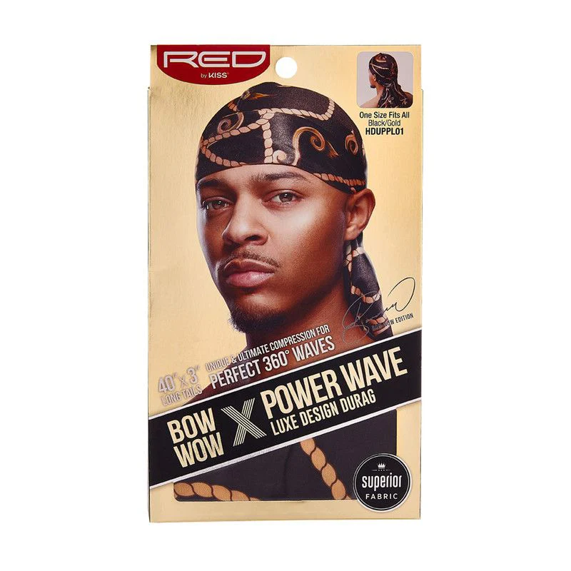 Red by Kiss Bow Wow X Power Wave Luxe Design Durag
