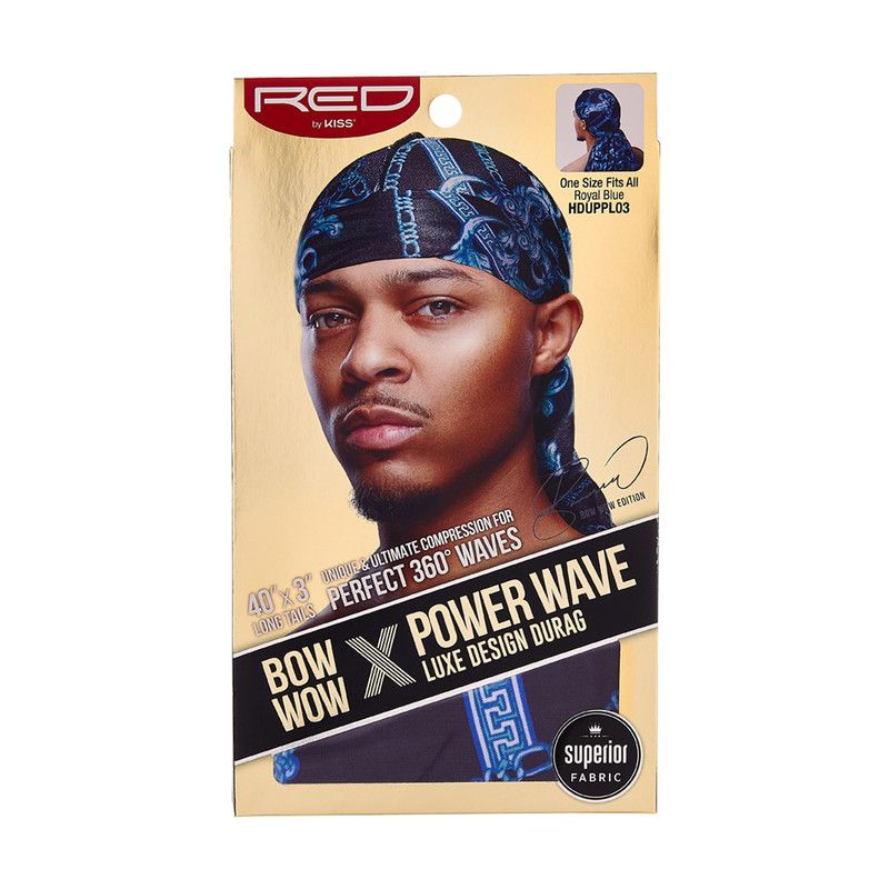 Red by Kiss Bow Wow X Power Wave Luxe Design Durag - Image 5