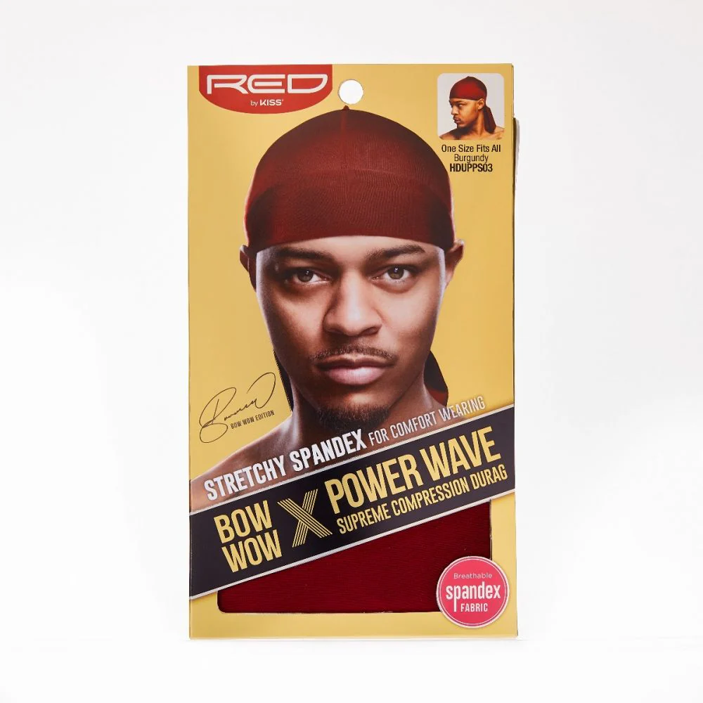 Red By Kiss Bow Wow x Power Wave Supreme Compression Durag - Image 3