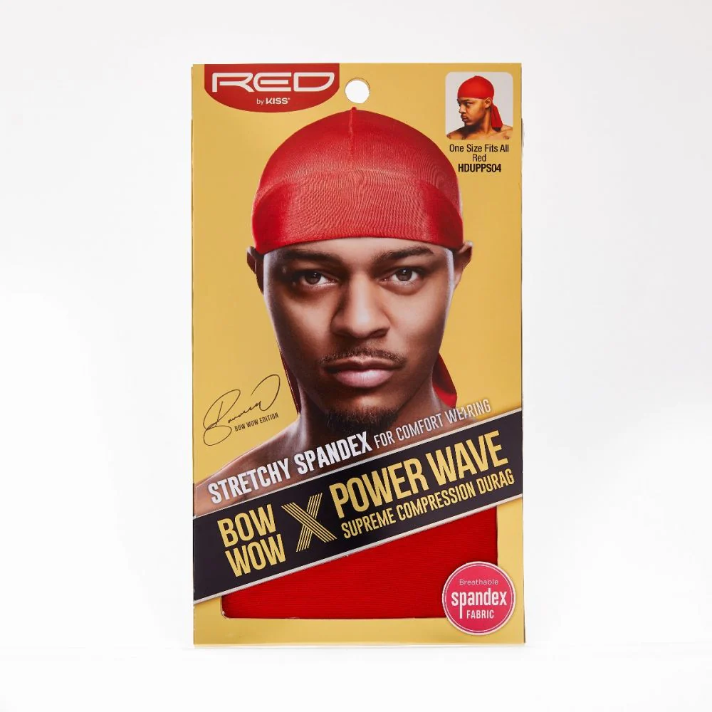Red By Kiss Bow Wow x Power Wave Supreme Compression Durag - Image 4