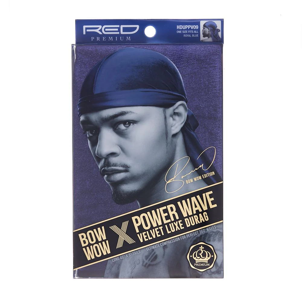 Red By Kiss Bow Wow x Power Wave Velvet Luxe Durag - Image 9