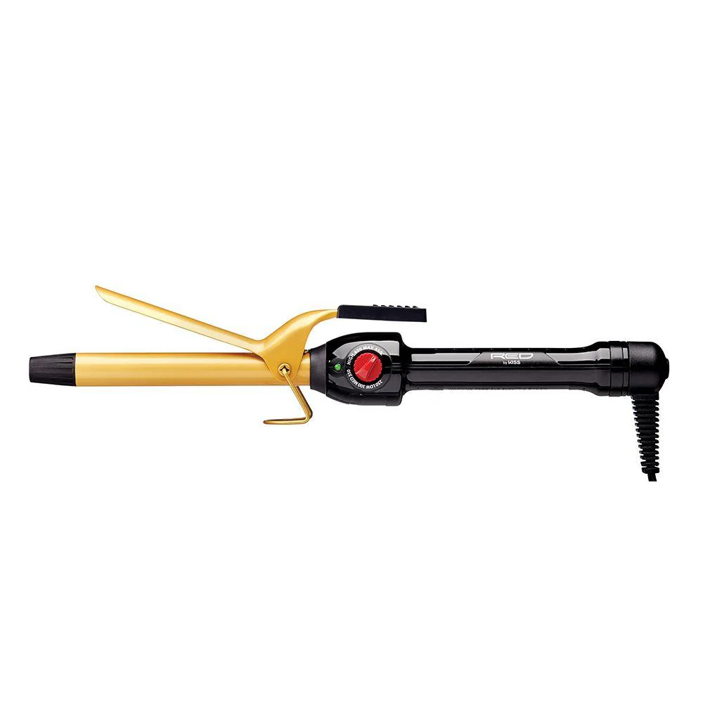 Red by Kiss Ceramic Tourmaline Professional Curling Iron 3/4" CI04N