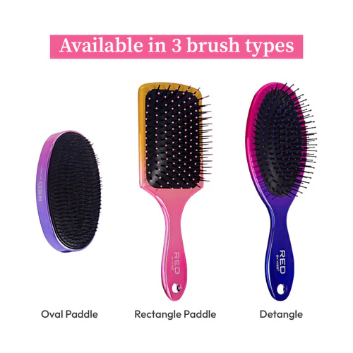 Red by Kiss Charcoal Crystal Detangle Brush #HH81 - Image 5