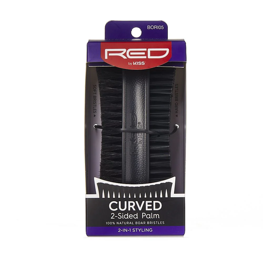 Red by Kiss Curved 2-Sided Palm Brush #BORI05