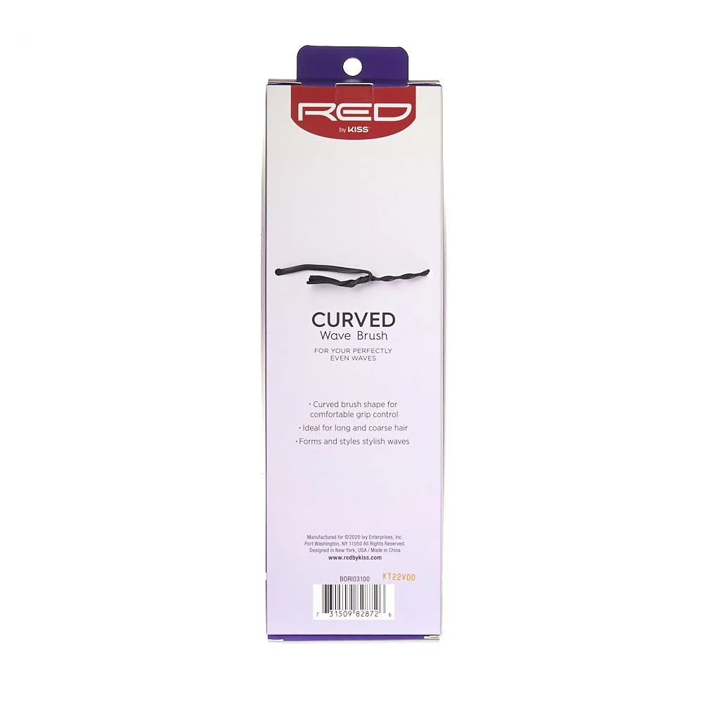 Red by Kiss Curved Wave Brush - Hard #BORI03 - Image 2