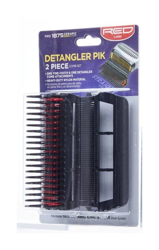 Red by Kiss Detangler Pik 2pcs Comb Set #PIK9