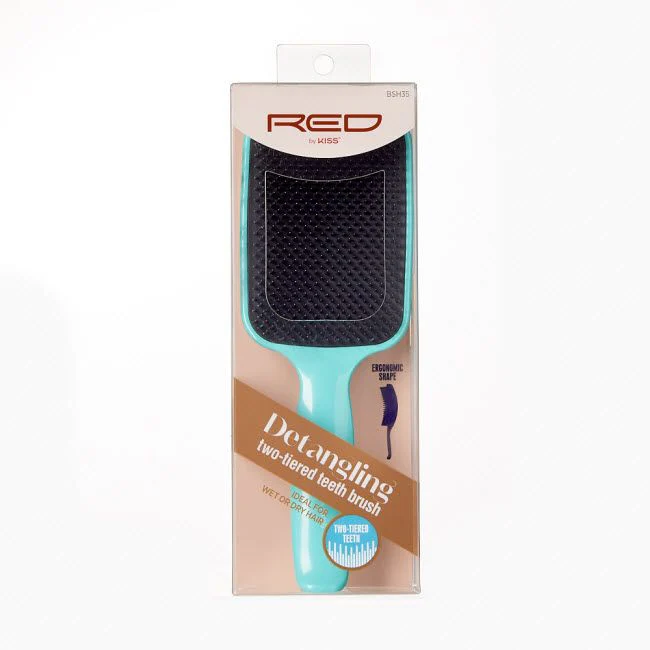 Red by Kiss Detangling Two-Tiered Teeth Brush #HH48(BSH35)