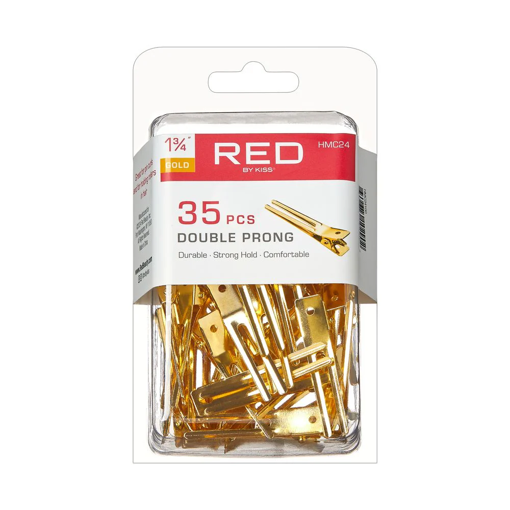Red by Kiss DOUBLE PRONG 35PCS, GOLD COLOR #HMC24