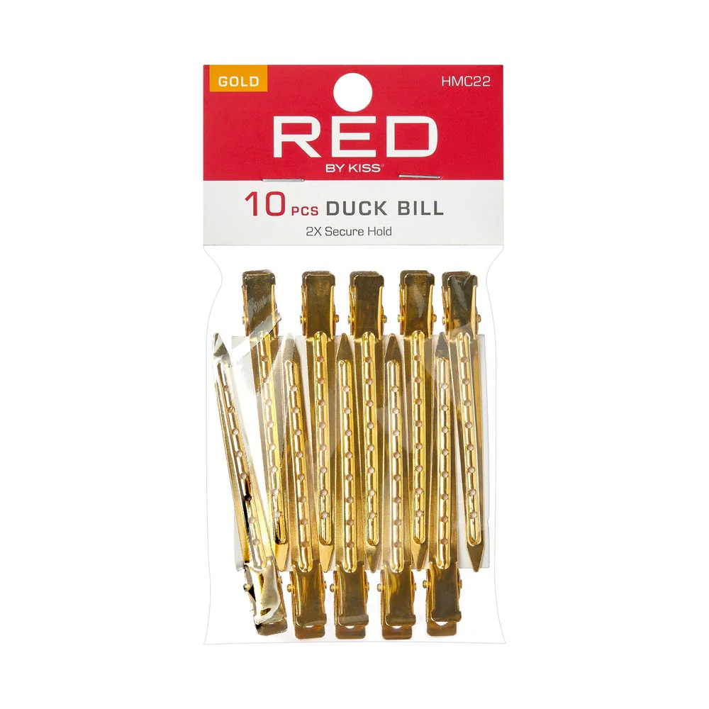 Red by Kiss DUCK BILL 10PCS, GOLD COLOR #HMC22