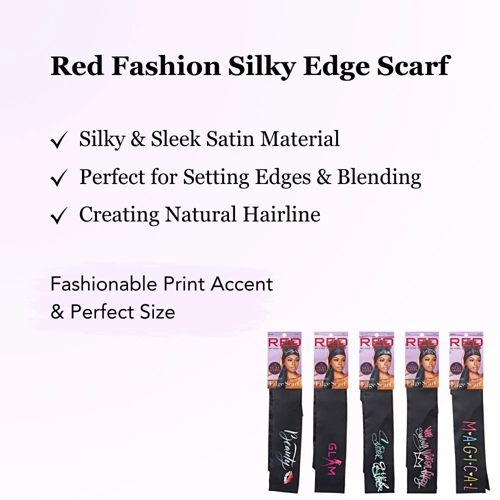 Red by Kiss FASHION SILKY SATIN EDGE SCARF - Image 7