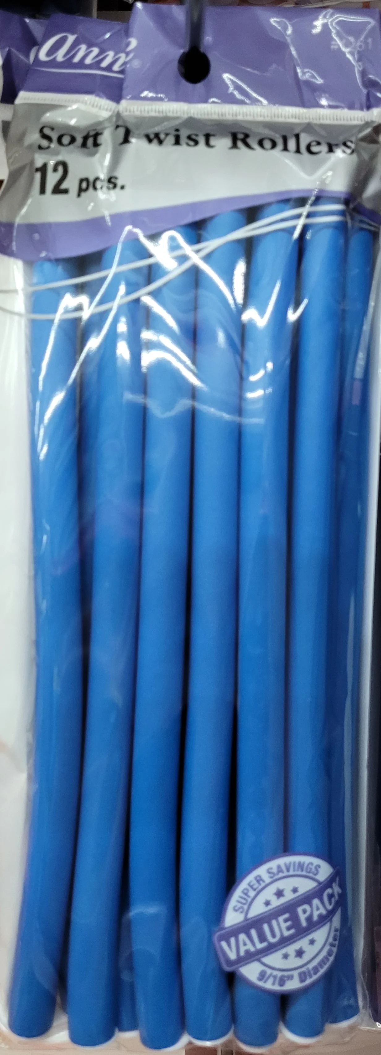 Red by Kiss Flexi Rods 6pcs 10",9/16" Blue #HRF15 - Image 2