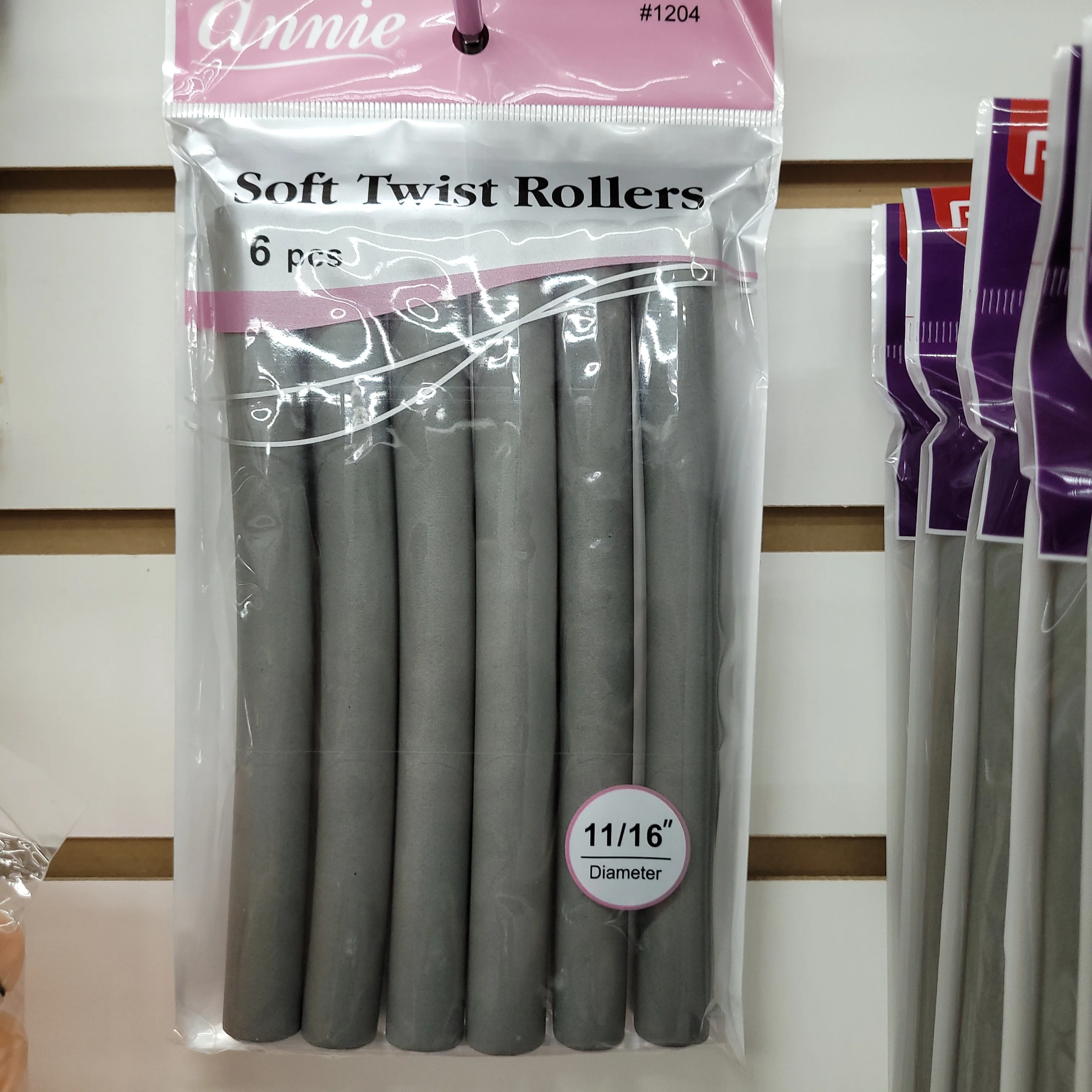 Red by Kiss Flexi Rods 6pcs 7",11/16" Gray #HRF07 & #HRF07VP 12pcs - Image 2