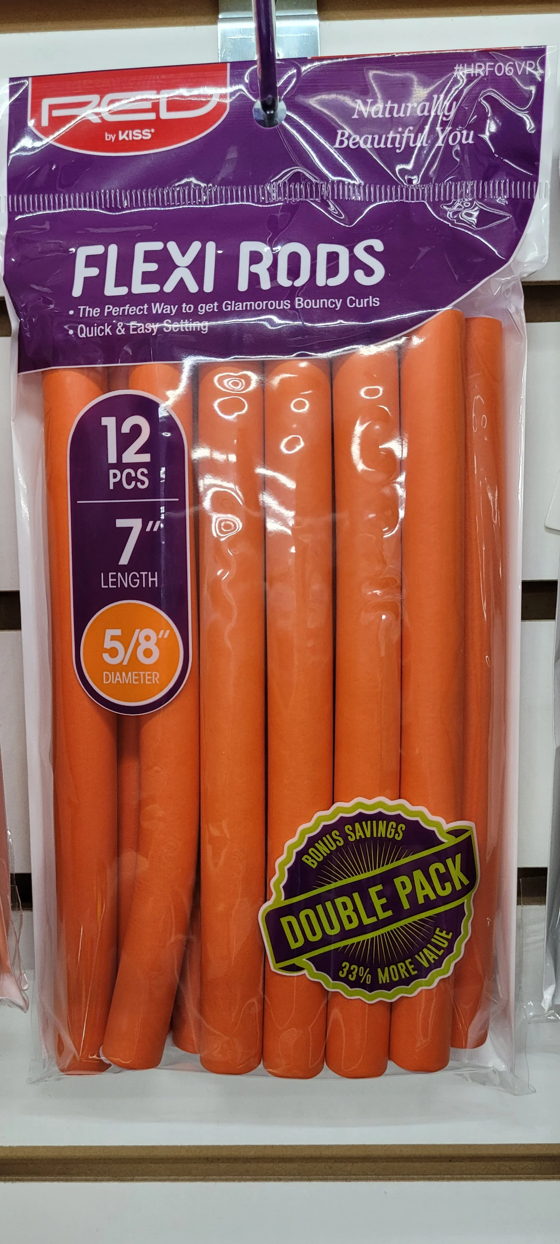 Red by Kiss Flexi Rods 6pcs 7",5/8" Orange #HRF06 & #HRF06VP 12pcs - Image 3
