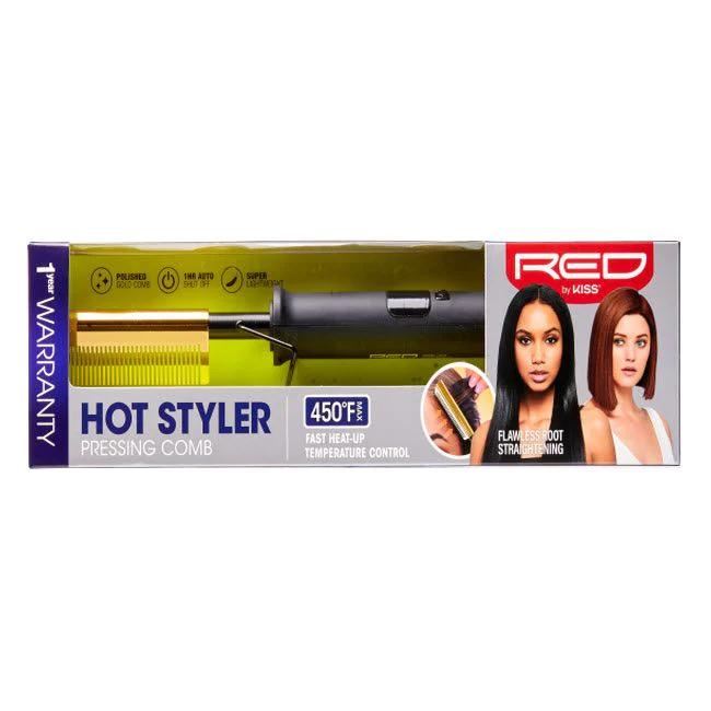 Red by Kiss Hot Styler Pressing Comb #HC01
