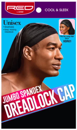 Red by Kiss Jumbo Spandex Dreadlock Cap #HDR01 Black