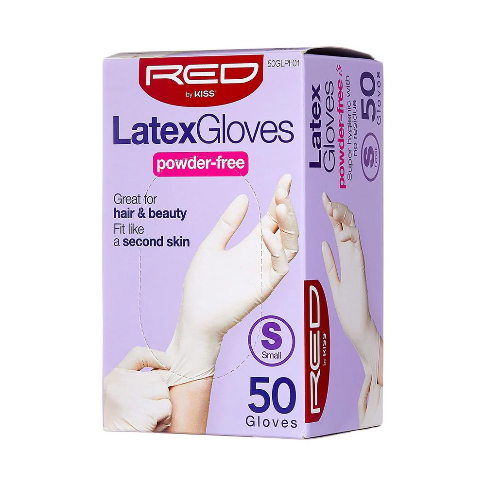 Red By Kiss Latex Gloves Powder-Free 50ct - Image 3