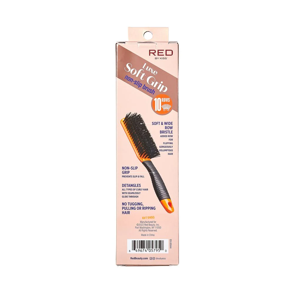 Red by Kiss Luxe Soft Grip Non-Slip Brush #HH56 - Image 2